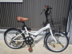 セレーノ SERENO 206FDB 大型バスケットが装備された折りたたみ自転車「SERENO（セレーノ 6段 20インチ 折り畳み自転車 自転車本体
