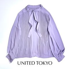美品✨ユナイテッドトウキョウ アシメプリーツデザインブラウス UV 