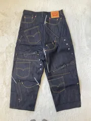 【美品】JUNYA WATANABE COMME des GARCONS MAN ジュンヤワタナベ コムデギャルソン マン 24SS Levis WNAME CUSOMT DENIM PANTS Lサイズ デニム インディゴ パッチワーク WM-P201
