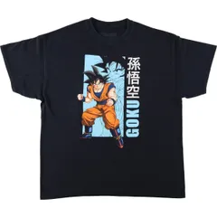 古着 DRAGONBALL Z ドラゴンボールZ 孫悟空 アニメ キャラクタープリントTシャツ メンズM相当/eaa640146