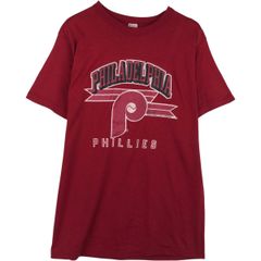 헌옷 80년대 챔피언 Champion MLB PHILADELPHIA PHILLIES 필라델피아 필리스 트리코 태그 로고 프린트 T셔츠/eaa640809