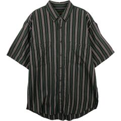 00s Perry Ellis リネンレーヨン ストライプ ボックスシャツ XL - メルカリ