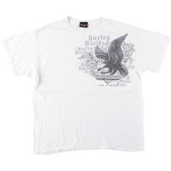 古着 ハーレーダビッドソン Harley-Davidson 鷲柄 イーグル柄 モーターサイクル バイクTシャツ メンズXL相当/eaa641350