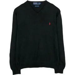 古着 ラルフローレン Ralph Lauren POLO by Ralph Lauren Vネック ピマコットンニットセーター メンズM相当/eaa637226