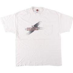古着 ハーレーダビッドソン Harley-Davidson 鷲柄 イーグル柄 モーターサイクル バイクTシャツ USA製 メンズXL相当/eaa641362