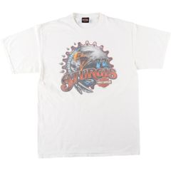 古着 ハーレーダビッドソン Harley-Davidson 鷲柄 イーグル柄 モーターサイクル バイクTシャツ メンズXL相当/eaa641357