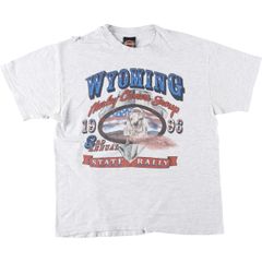 古着 ハーレーダビッドソン Harley-Davidson モーターサイクル バイクTシャツ USA製 メンズL相当/eaa641365