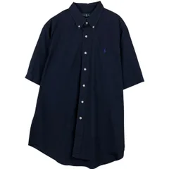 古着 ラルフローレン Ralph Lauren CUSTOM FIT 半袖 ボタンダウンシャツ メンズXL相当/eaa641634