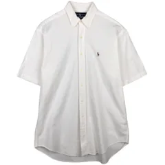 古着 ラルフローレン Ralph Lauren BLAIRE 半袖 ボタンダウンシャツ メンズM相当/eaa641031