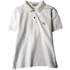 未使用タグ付き Burberry Brit グレー 半袖ポロシャツ S BURBERRY BRIT ポロシャツ 半袖 レディース ライトグレー 無地 夏