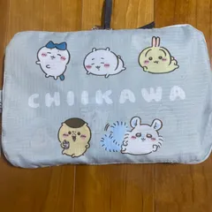【新品未使用】ちいかわ　折り畳みボストンバッグ　しまむら　くりまんじゅう　モモンガ　うさぎ　ハチワレ　アベイル　パッカブルのサムネイル