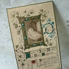 アンティークフレームA★超希少スウェーデン1920年代エイナルネイマンカード入り 北欧アンティーク1920年代＆35年スウェーデン 美しい祝福カード2枚