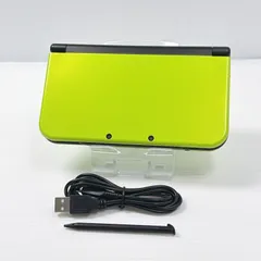極美品 New ニンテンドー 3DSLL ライムブラック 上画面IPS液晶 遊べるセット 動作確認済み Nintendo ds 3dsll 3DS LL 任天堂 管理番号M1877