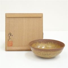 茶道具 平安 篩月庵 三浦竹泉造 珠光青磁茶碗 共箱 V R8165 - メルカリ