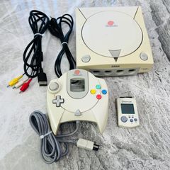 SEGA ドリームキャスト 本体 コントローラー、ビジュアルメモリ付き 
