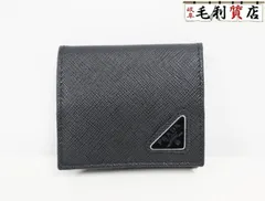 プラダ PRADA サフィアーノトライアングル コインケース 2MM935 ブラック 未使用 小銭入れのサムネイル