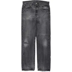 古着 リーバイス Levi's 501 ブラックデニム ストレートデニムパンツ メンズw34相当/eaa638373