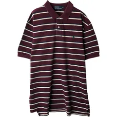 古着 ラルフローレン Ralph Lauren POLO by Ralph Lauren 半袖 ボーダー ポロシャツ メンズXL相当/eaa637470