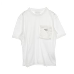 極美品！近年モデル！PRADA 23ss 三角ロゴ 半袖 Tシャツ ナイロン切替