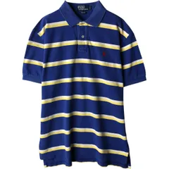 古着 ラルフローレン Ralph Lauren POLO by Ralph Lauren 半袖 ボーダー ポロシャツ メンズL相当/eaa637337
