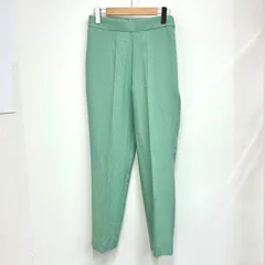 【セブンテン SEVEN TEN】美品！ベーシックパンツ スラックス フルレングス 十分丈 ライトグリーン Mのサムネイル