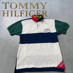 90sTOMMY HILFIGER TH-044 ポロシャツ Mサイズ　ヴィンテージ　メンズポロシャツ　メンズファッション　シャツ