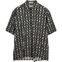 古着 ピエールカルダン Pierre Cardin 総柄 半袖 コットンシャツ メンズL相当/eaa641005