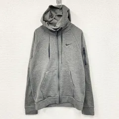 NIKE　ナイキ　THERMA-FIT　フルジップスウェットパーカー/フーディー　灰色　グレー　Sサイズ　古着【値引き交渉OK！】