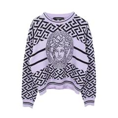 ヴェルサーチ VERSACE ニット メデューサ ウール コットン ニット レディース Used Aのサムネイル