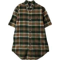 古着 ラルフローレン Ralph Lauren CLASSIC FIT 半袖 ボタンダウン チェックシャツ メンズM相当/eaa640904