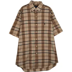 古着 ラルフローレン Ralph Lauren BLAKE 半袖 ボタンダウン チェックシャツ メンズM相当/eaa641151