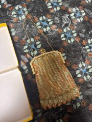 倉木佳子 メタルビーズバッグ デザイナーズ 皇室御用達 刺繍 フリンジ