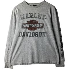 古着 ハーレーダビッドソン Harley-Davidson モーターサイクル ロングTシャツ ロンT メンズL相当/eaa638079