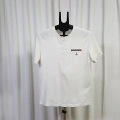 MONCLER ホワイト Vネック Tシャツ L - メルカリ