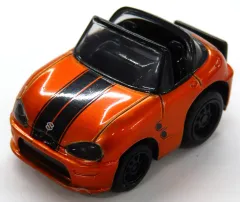 【中古】ミニカー スズキ カプチーノ(オレンジ×ブラックストライプ) 「ちびっこチョロQコレクション Vol.4」のサムネイル