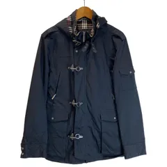 【中古】　BURBERRY BLACK LABEL　ナイロンジャケット　ハイネック　フルジップ　無地　古着　/1156