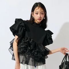 チュールオーガンジーベスト【MAISON SPECIAL/メゾンスペシャル】 MAISON SPECIAL（メゾンスペシャル）の「チュールオーガンジーベスト
