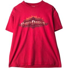 古着 00年代 ハーレーダビッドソン Harley-Davidson モーターサイクル バイクTシャツ USA製 メンズXL相当/eaa636954