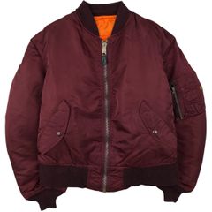 ◇USA製アルファ MA-1 エンジ (M) IDEALジップ 希少色 ボルドー ◇USA製アルファ MA-1 エンジ (M) IDEALジップ 希少色 ボルドー - メルカリ