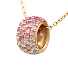 PonteVecchio ポンテヴェキオ ロトンド サファイア 0.63ct ダイヤモンド ダイヤ 0.23ct ネックレス K18 PG RG ピンクゴールド ローズゴールド 750 ペンダント ジュエリー サークル L 4982のサムネイル