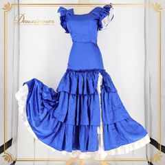 フラメンコ衣装 ドレス トルコブルー - メルカリ