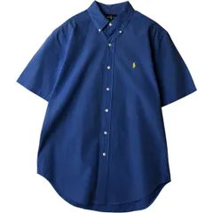 古着 ラルフローレン Ralph Lauren CLASSIC FIT 半袖 ボタンダウンシャツ メンズM相当/eaa636666