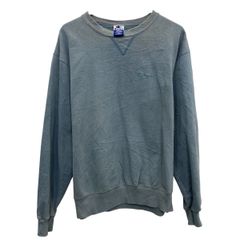 90s USA製 XL チャンピオン リバースウィーブ 刺繍タグ 襤褸 グリーン