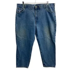 Carhartt デニムパンツ W46 ブルー カーハート ジップアップ ビッグサイズ コインポケット デニム ジーンズ 2605-257