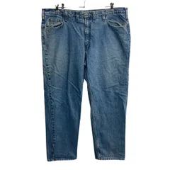 Carhartt デニムパンツ W44 ブルー カーハート ジップアップ ビッグサイズ コインポケット デニム ジーンズ 2605-261