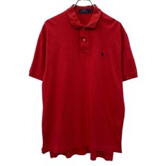 Ralph Lauren 赤 ポロシャツ L MIRAN 短丈 ポロラルフローレン 短丈ポロシャツ - メルカリ