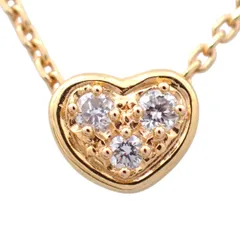 田崎真珠 タサキ TASAKI 0.03ct ダイヤモンド ダイヤ ハート ネックレス K18 ピンクゴールド ローズゴールド PG RG 750 ペンダント ジュエリー 3P 4984のサムネイル