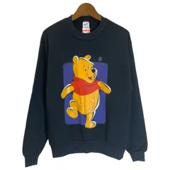 【中古】　Velva Sheen　スウェット　90s vintage　90年代　長袖　トレーナー　裏起毛　キャラクター　ディズニー　プーさん　USA製　古着　/1284