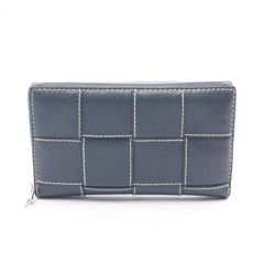 現行！極美品✨ボッテガヴェネタ 長財布 カセット レザー 水色