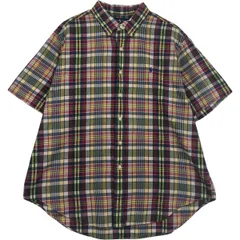 古着 ラルフローレン Ralph Lauren CLASSIC FIT 半袖 ボタンダウン チェックシャツ メンズXXL相当/eaa637743